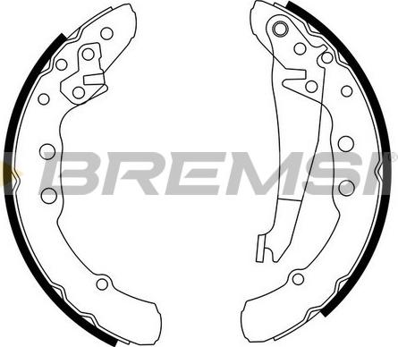 Bremsi GF0021 - Drum Brake Shoe Set car-mod.net