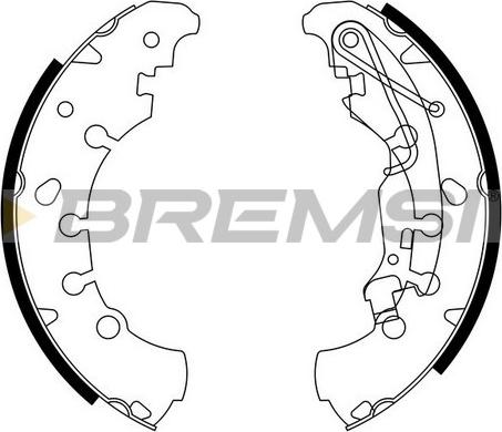 Bremsi GF0140 - Drum Brake Shoe Set car-mod.net
