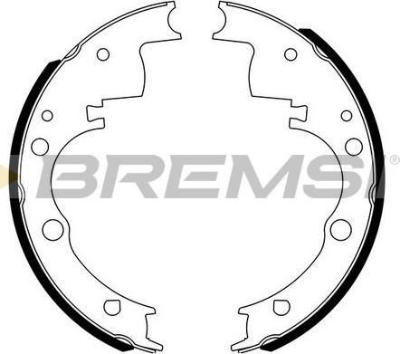 Bremsi GF0212 - Drum Brake Shoe Set car-mod.net
