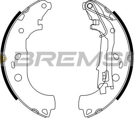 Bremsi GF0161 - Drum Brake Shoe Set car-mod.net