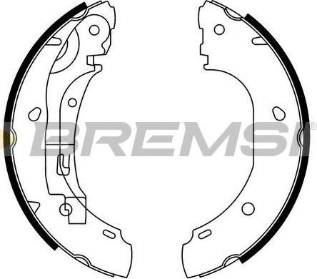 Bremsi GF0186 - Drum Brake Shoe Set car-mod.net