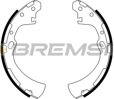 Bremsi GF0849 - Drum Brake Shoe Set car-mod.net