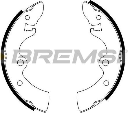 Bremsi GF0846 - Drum Brake Shoe Set car-mod.net