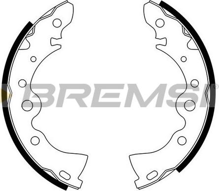 Bremsi GF0843 - Drum Brake Shoe Set car-mod.net