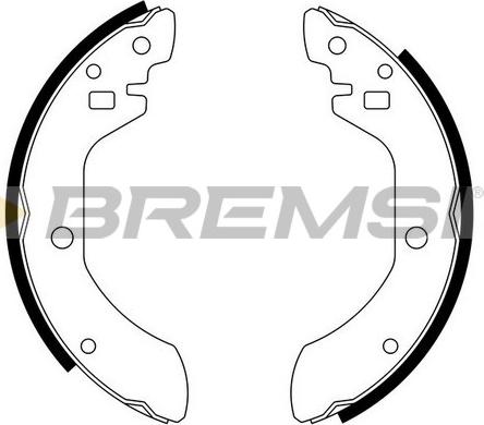 Bremsi GF0842 - Drum Brake Shoe Set car-mod.net