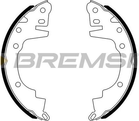 Bremsi GF0814 - Drum Brake Shoe Set car-mod.net