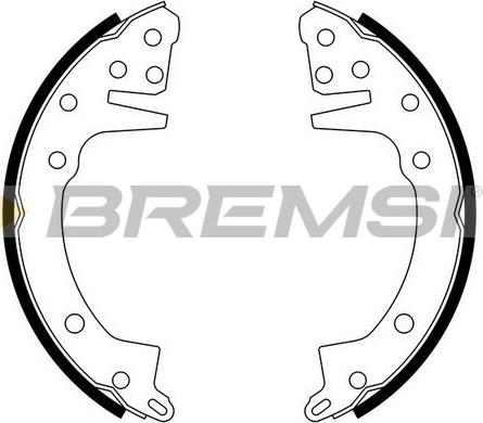 Bremsi GF0811 - Drum Brake Shoe Set car-mod.net