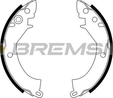 Bremsi GF0812 - Drum Brake Shoe Set car-mod.net