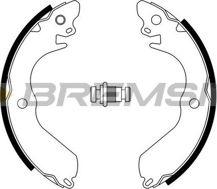 Bremsi GF0817 - Drum Brake Shoe Set car-mod.net