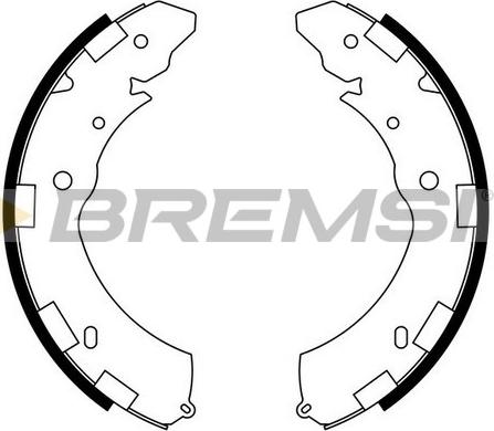 Bremsi GF0833 - Drum Brake Shoe Set car-mod.net