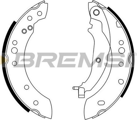 Bremsi GF0832 - Drum Brake Shoe Set car-mod.net