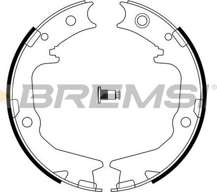 Bremsi GF0826 - Brake Shoe Set, parking brake car-mod.net