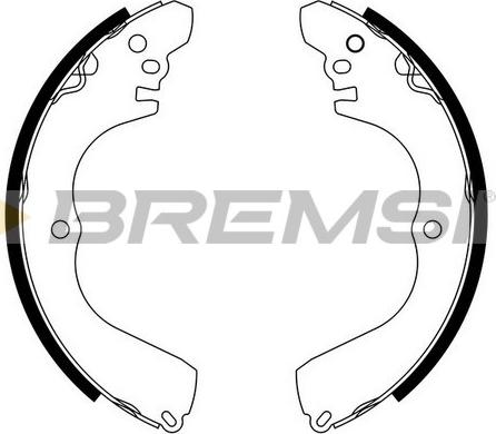 Bremsi GF0827 - Drum Brake Shoe Set car-mod.net
