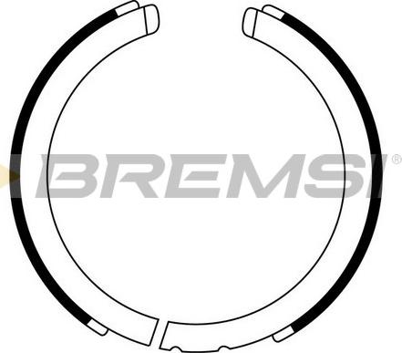 Bremsi GF0875 - Brake Shoe Set, parking brake car-mod.net