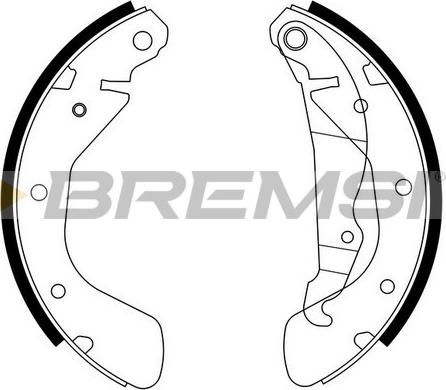 Bremsi GF0353 - Drum Brake Shoe Set car-mod.net
