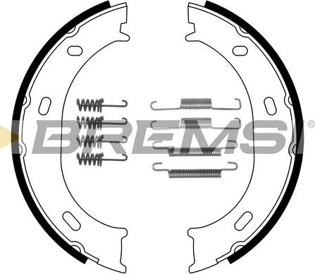 Bremsi GF0306-1 - Brake Shoe Set, parking brake car-mod.net