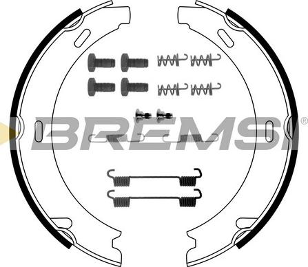 Bremsi GF0302-1 - Brake Shoe Set, parking brake car-mod.net