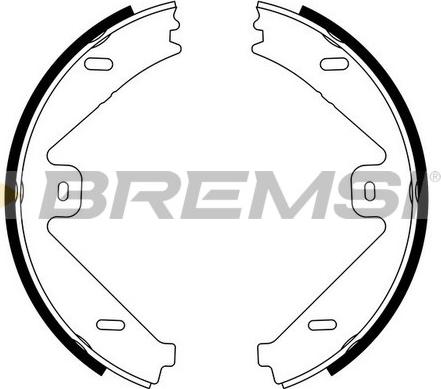 Bremsi GF0319 - Brake Shoe Set, parking brake car-mod.net