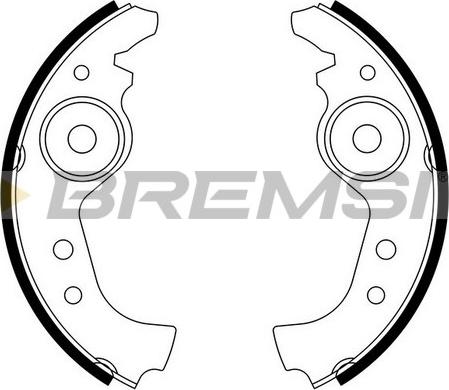 Bremsi GF0290 05/10 - Drum Brake Shoe Set car-mod.net