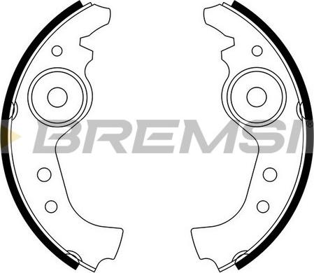 Bremsi GF0290 - Drum Brake Shoe Set car-mod.net