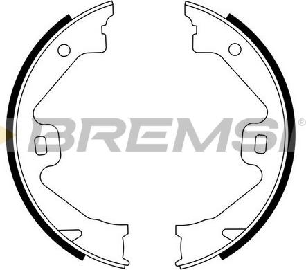 Bremsi GF0269 - Brake Shoe Set, parking brake car-mod.net