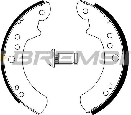 Bremsi GF0220 - Drum Brake Shoe Set car-mod.net