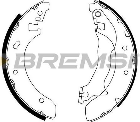 Bremsi GF0228 - Drum Brake Shoe Set car-mod.net