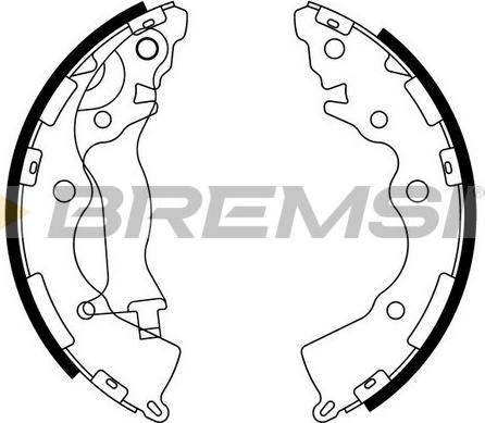 Bremsi GF0749 - Drum Brake Shoe Set car-mod.net
