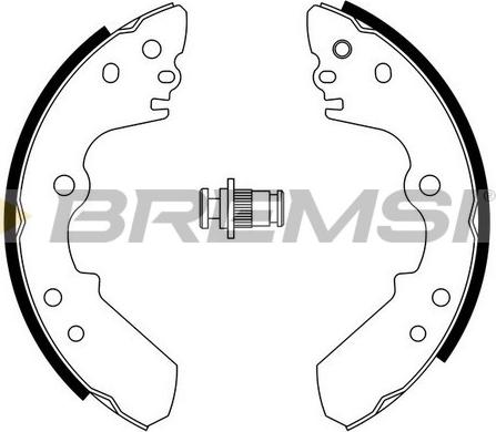 Bremsi GF0750 - Drum Brake Shoe Set car-mod.net