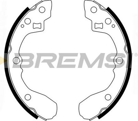 Bremsi GF0761 - Drum Brake Shoe Set car-mod.net