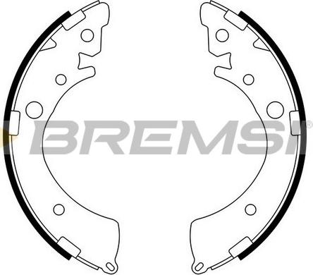 Bremsi GF0709 - Drum Brake Shoe Set car-mod.net