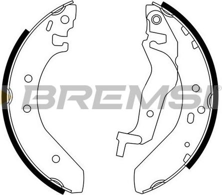 Bremsi GF0705 - Drum Brake Shoe Set car-mod.net