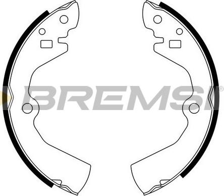 Bremsi GF0734 - Drum Brake Shoe Set car-mod.net