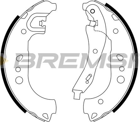 Bremsi GF1116 - Drum Brake Shoe Set car-mod.net