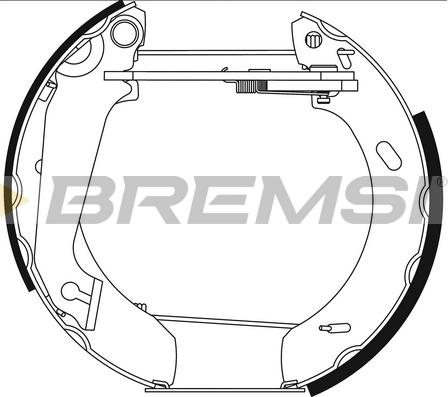Bremsi GK0069 - Drum Brake Shoe Set car-mod.net