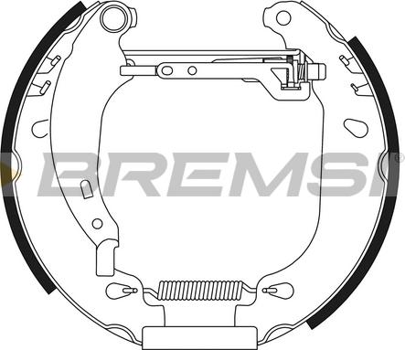 Bremsi GK0165 - Drum Brake Shoe Set car-mod.net