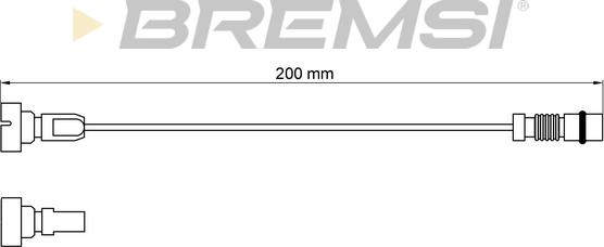 Bremsi WI0963 - Warning Contact, brake pad wear car-mod.net