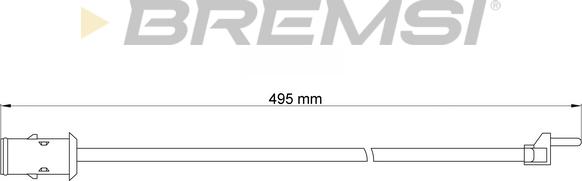 Bremsi WI0904 - Warning Contact, brake pad wear car-mod.net