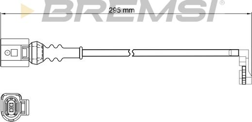 Bremsi WI0975 - Warning Contact, brake pad wear car-mod.net