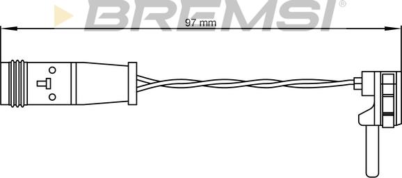 Bremsi WI0590 - Warning Contact, brake pad wear car-mod.net
