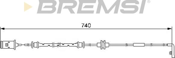 Bremsi WI0583 - Warning Contact, brake pad wear car-mod.net