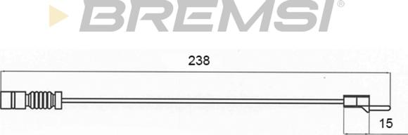 Bremsi WI0579 - Warning Contact, brake pad wear car-mod.net