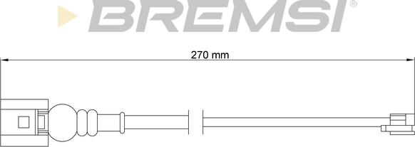 Bremsi WI0665 - Warning Contact, brake pad wear car-mod.net