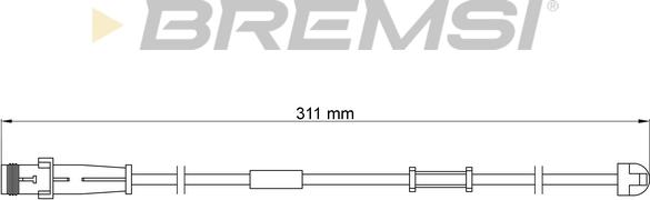 Bremsi WI0619 - Warning Contact, brake pad wear car-mod.net