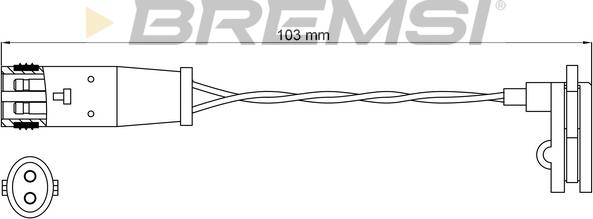 Bremsi WI0631 - Warning Contact, brake pad wear car-mod.net