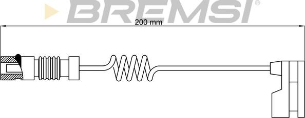 Bremsi WI0620 - Warning Contact, brake pad wear car-mod.net