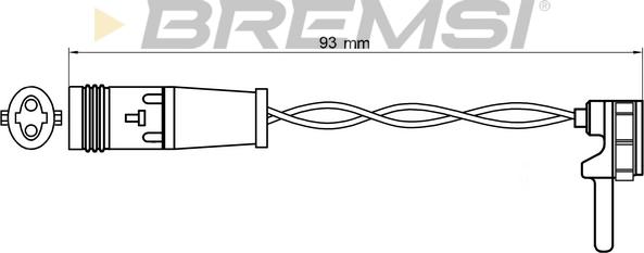 Bremsi WI0724 - Warning Contact, brake pad wear car-mod.net
