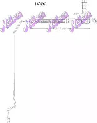 Brovex-Nelson H6919Q - Brake Hose car-mod.net