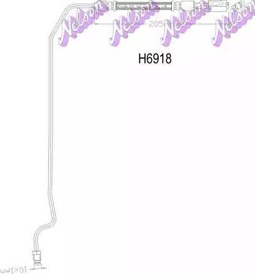 Brovex-Nelson H6918 - Brake Hose car-mod.net