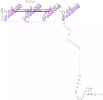 Brovex-Nelson H6686 - Brake Hose car-mod.net